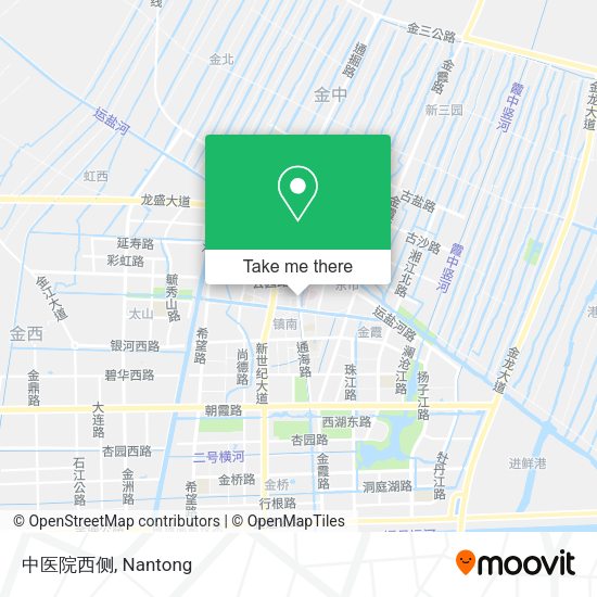 中医院西侧 map