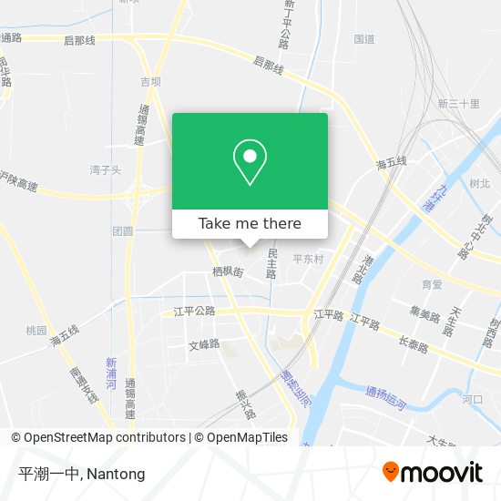 平潮一中 map