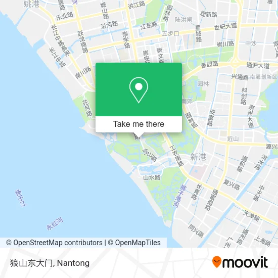 狼山东大门 map