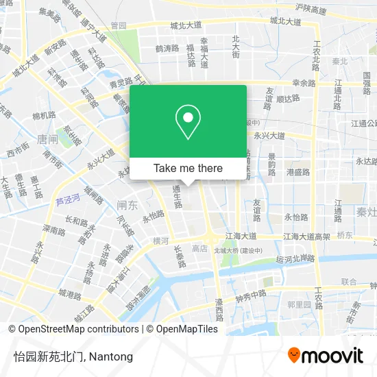 怡园新苑北门 map