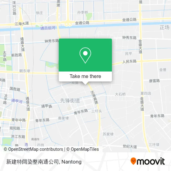 新建特阔染整南通公司 map