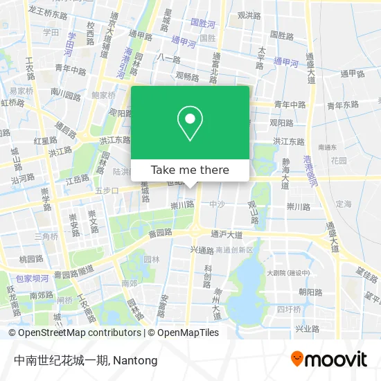 中南世纪花城一期 map