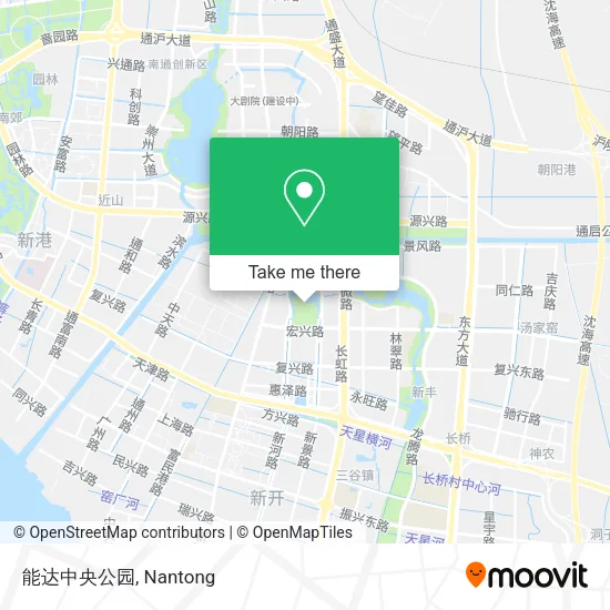 能达中央公园 map