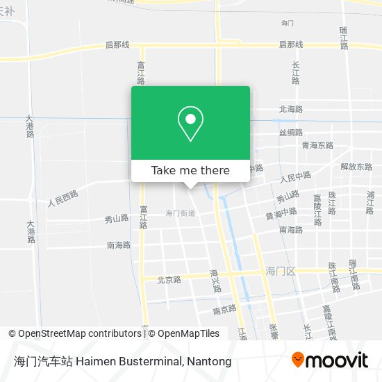 海门汽车站 Haimen Busterminal map