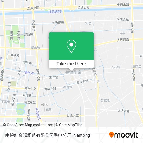 南通红金顶织造有限公司毛巾分厂 map