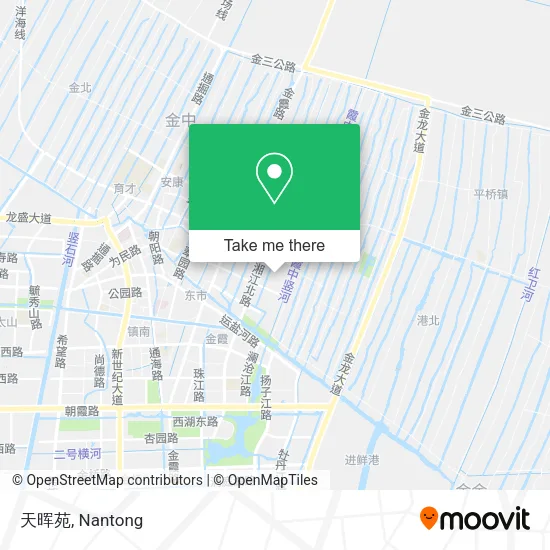 天晖苑 map