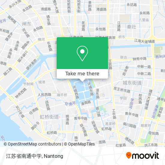 江苏省南通中学 map