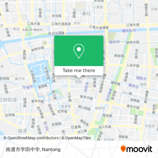 南通市学田中学 map