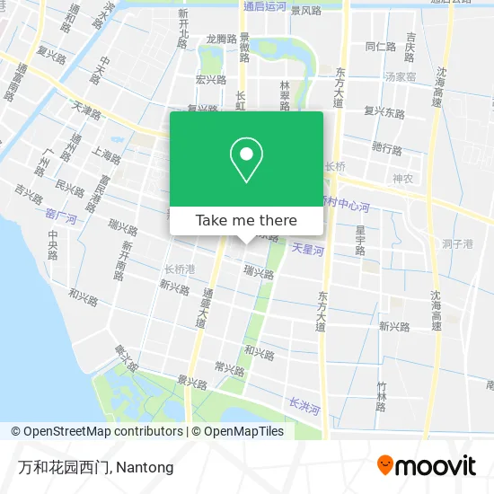 万和花园西门 map