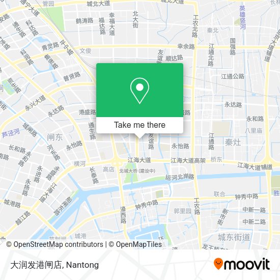 大润发港闸店 map