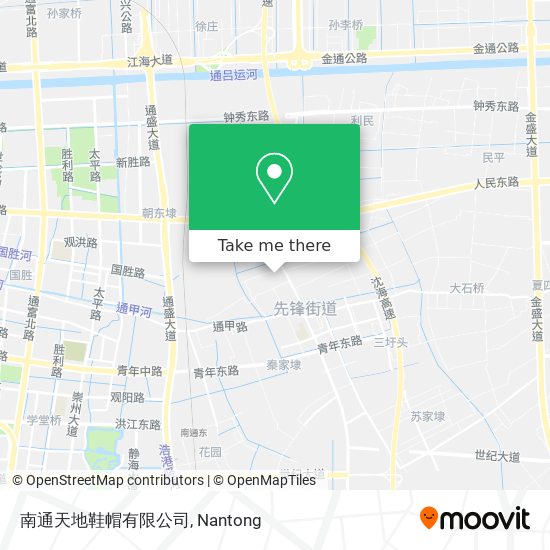 南通天地鞋帽有限公司 map