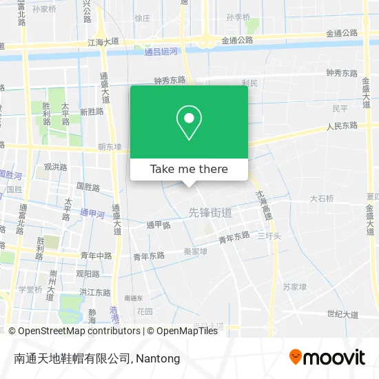 南通天地鞋帽有限公司 map