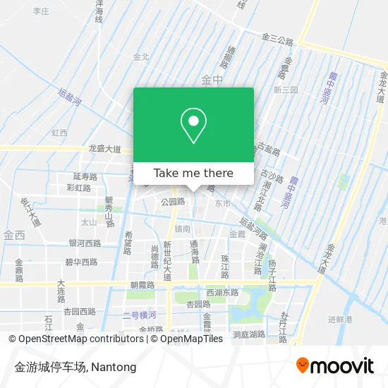 金游城停车场 map
