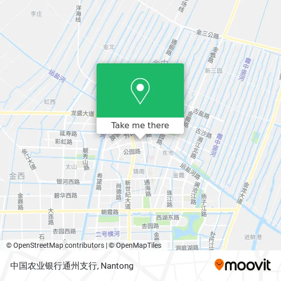 中国农业银行通州支行 map