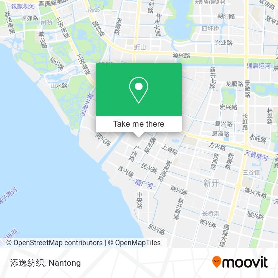 添逸纺织 map