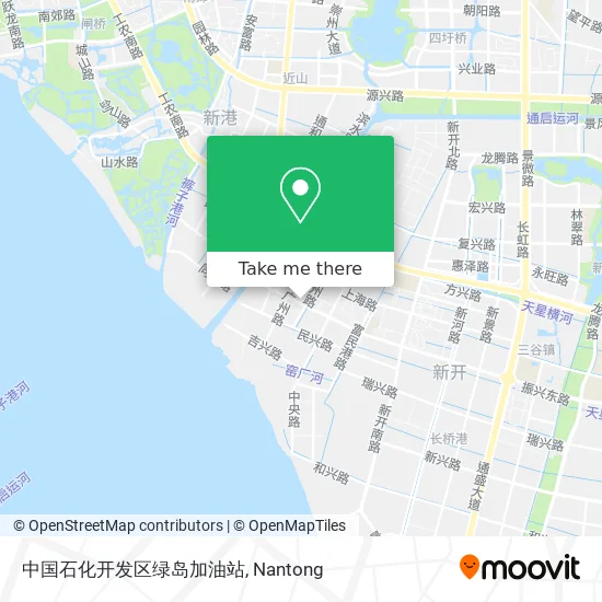 中国石化开发区绿岛加油站 map