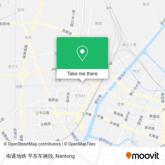 南通地铁 平东车辆段 map