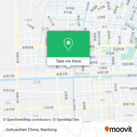 Jiuhuashan China map