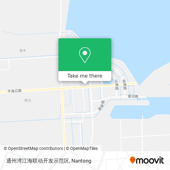 通州湾江海联动开发示范区 map