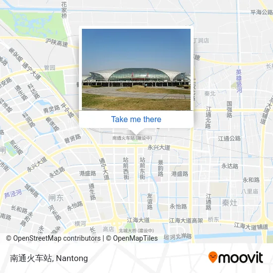 南通火车站 map