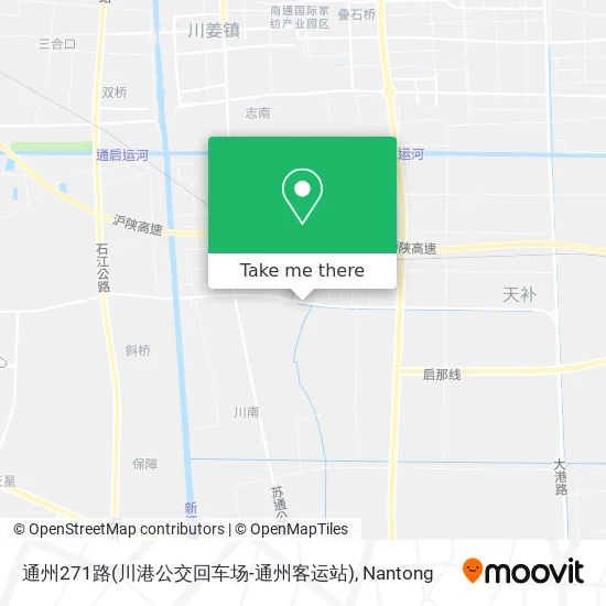 通州271路(川港公交回车场-通州客运站) map