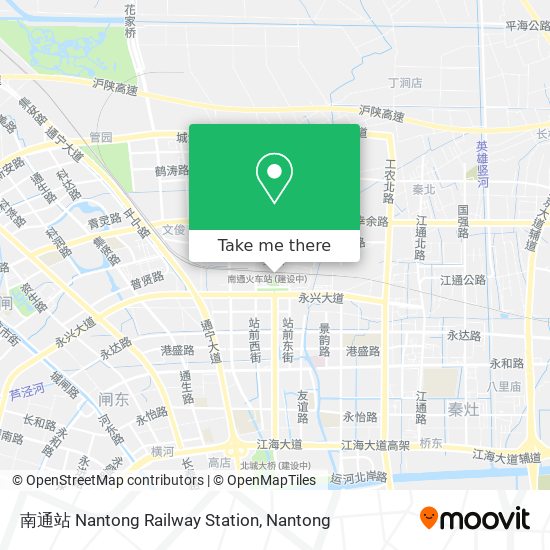 南通站 Nantong Railway Station map
