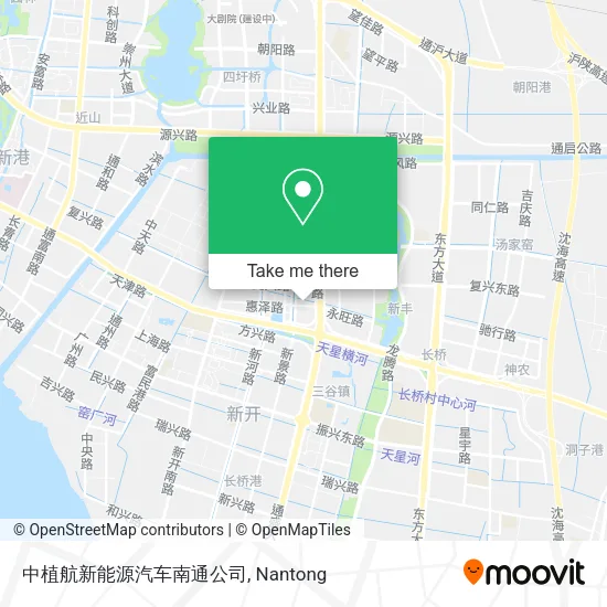 中植航新能源汽车南通公司 map