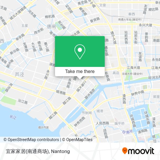宜家家居(南通商场) map