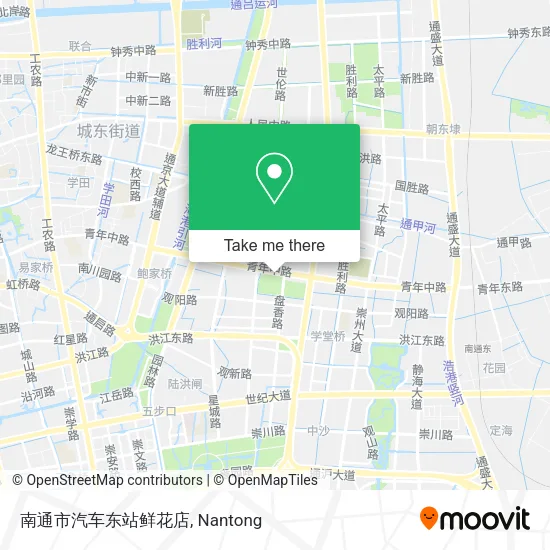 南通市汽车东站鲜花店 map