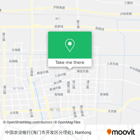 中国农业银行(海门市开发区分理处) map
