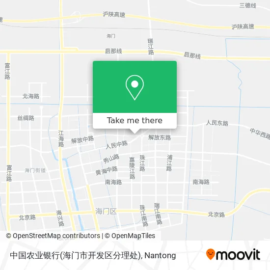 中国农业银行(海门市开发区分理处) map
