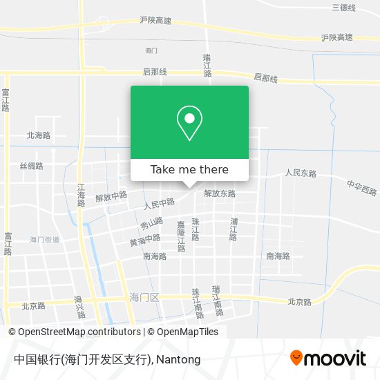 中国银行(海门开发区支行) map