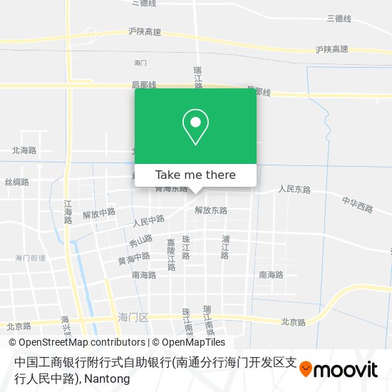 中国工商银行附行式自助银行(南通分行海门开发区支行人民中路) map