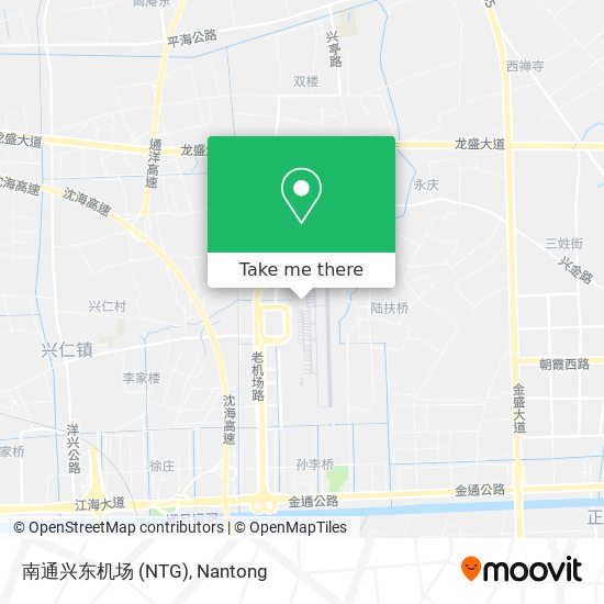 南通兴东机场 (NTG) map