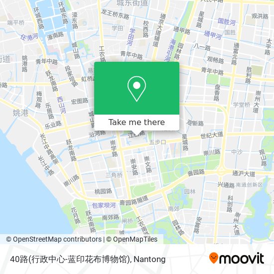 40路(行政中心-蓝印花布博物馆) map