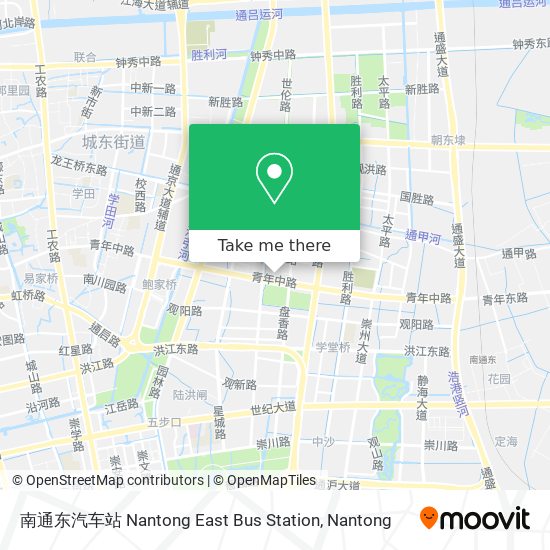 南通东汽车站 Nantong East Bus Station map