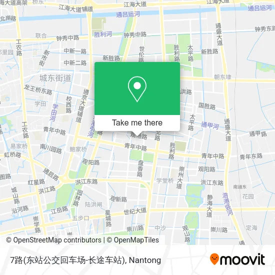 7路(东站公交回车场-长途车站) map