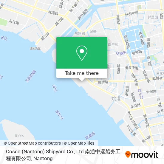 Cosco (Nantong) Shipyard Co., Ltd 南通中远船务工程有限公司 map