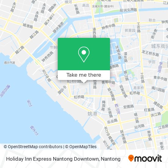 Holiday Inn Express Nantong Downtown map
