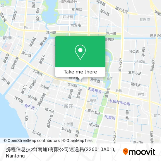 携程信息技术(南通)有限公司速递易(226010A01) map