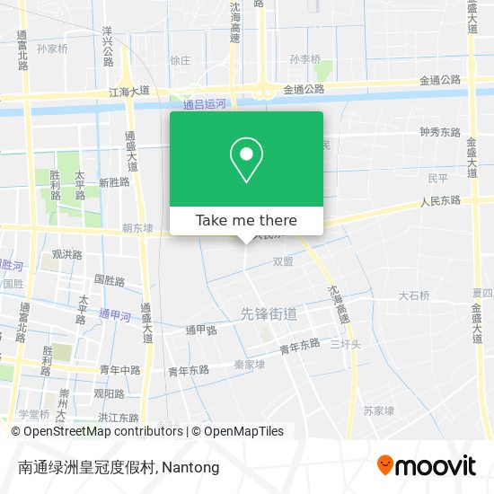 南通绿洲皇冠度假村 map