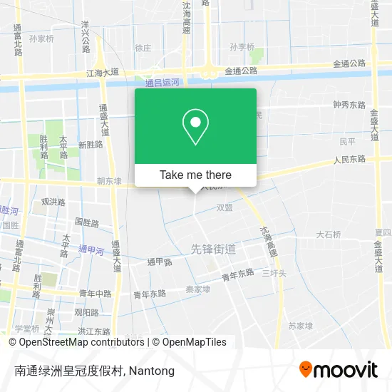 南通绿洲皇冠度假村 map