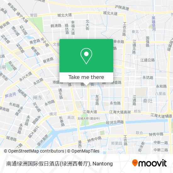 南通绿洲国际假日酒店(绿洲西餐厅) map