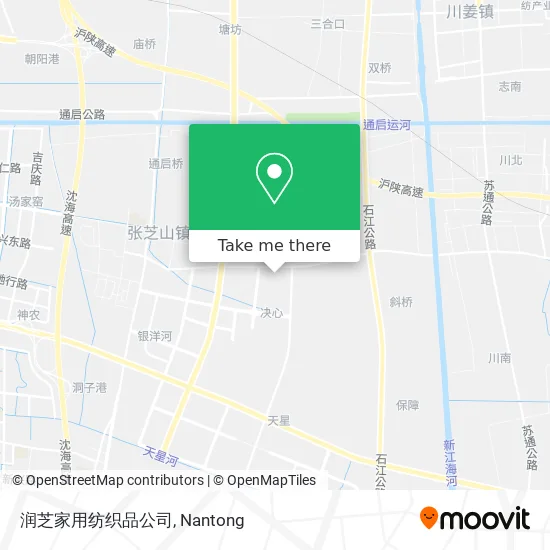 润芝家用纺织品公司 map