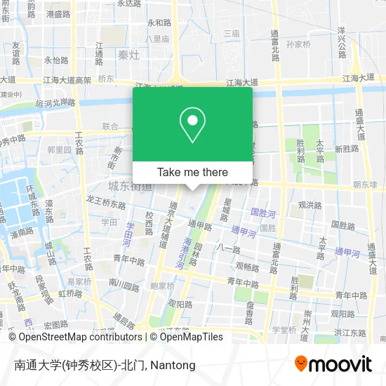 南通大学(钟秀校区)-北门 map