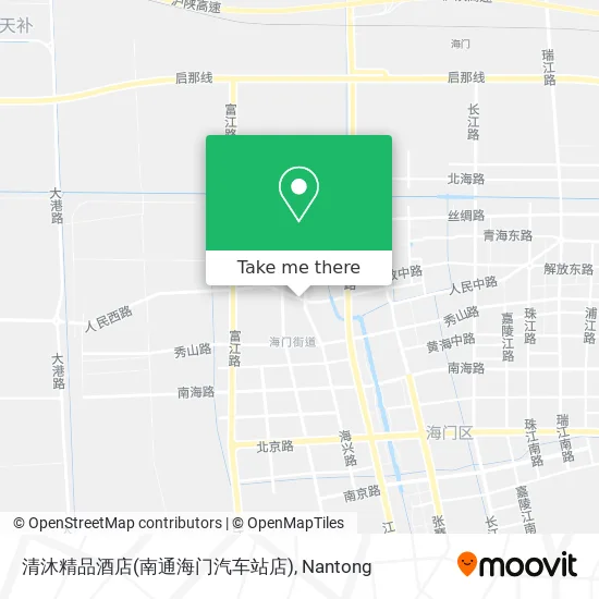 清沐精品酒店(南通海门汽车站店) map