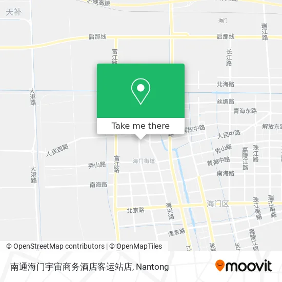 南通海门宇宙商务酒店客运站店 map