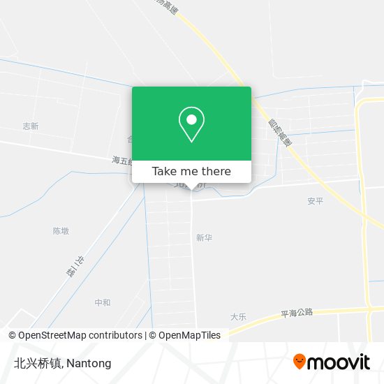 北兴桥镇 map