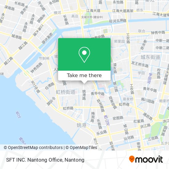 SFT INC. Nantong Office map