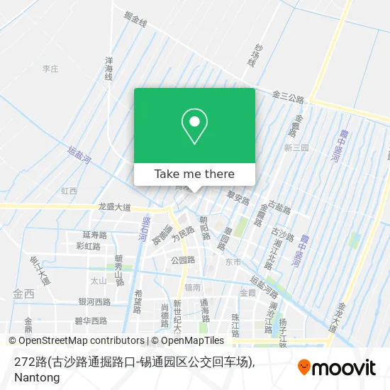 272路(古沙路通掘路口-锡通园区公交回车场) map